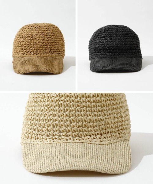 flower（フラワー）の「ペーパーリボンキャップ（キャップ・レディース・アイボリー/ブラウン/ブラック・FREE）」の22枚目の写真