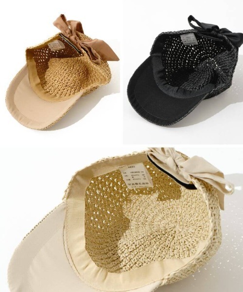 flower（フラワー）の「ペーパーリボンキャップ（キャップ・レディース・アイボリー/ブラウン/ブラック・FREE）」の16枚目の写真