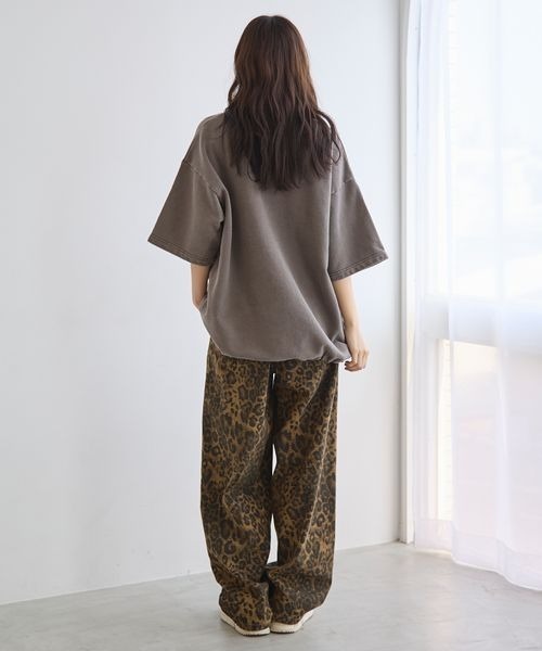 PBLIM（ページボーイリム）の「《UNISEX》ピグメントルーズポロ（スウェット・レディース・ブラウン/チャコールグレー・LARGE/MEDIUM）」の10枚目の写真