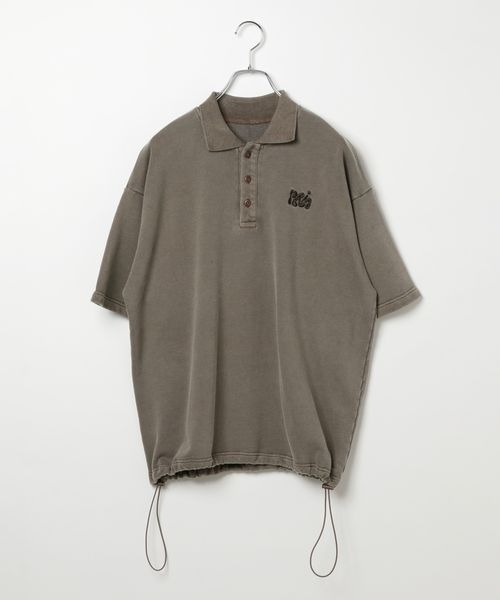 PBLIM（ページボーイリム）の「《UNISEX》ピグメントルーズポロ（スウェット・レディース・ブラウン/チャコールグレー・LARGE/MEDIUM）」の17枚目の写真