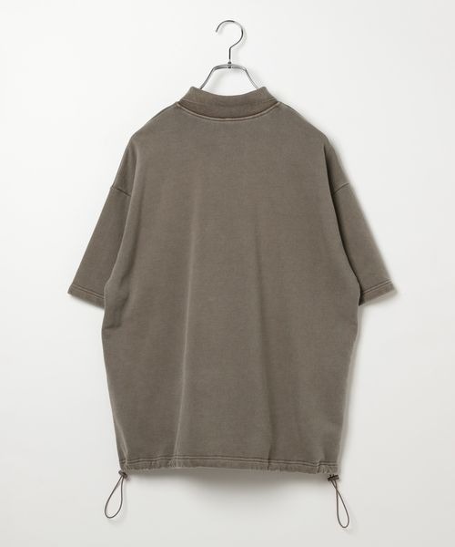 PBLIM（ページボーイリム）の「《UNISEX》ピグメントルーズポロ（スウェット・レディース・ブラウン/チャコールグレー・LARGE/MEDIUM）」の18枚目の写真