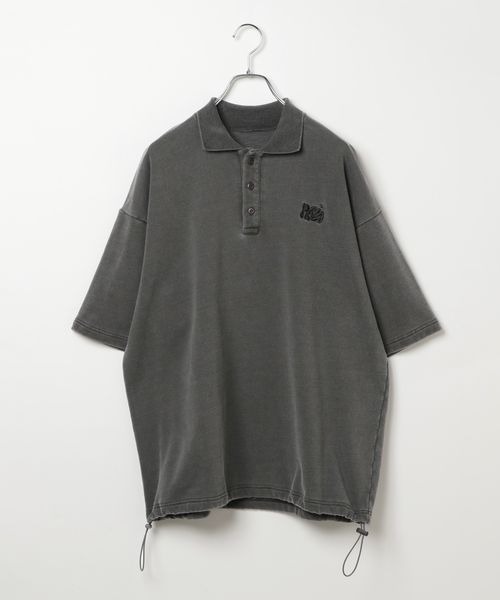 PBLIM（ページボーイリム）の「《UNISEX》ピグメントルーズポロ（スウェット・レディース・ブラウン/チャコールグレー・LARGE/MEDIUM）」の20枚目の写真