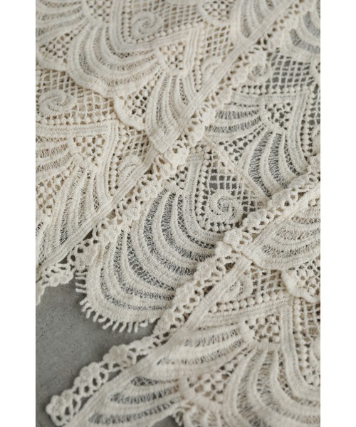 cawaii（カワイイ）の「美しい柄を纏うクロシェロングカーディガン（カーディガン/ボレロ・レディース・ベージュ・FREE）」の12枚目の写真