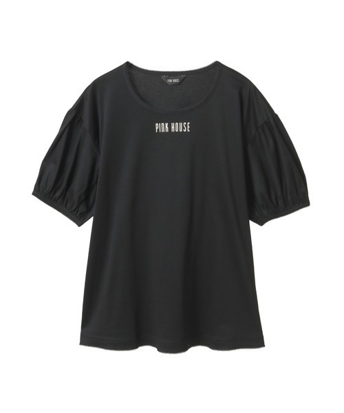 PINK HOUSE（ピンクハウス）の「ロゴパフカットソー（Tシャツ/カットソー・レディース・ライトブルー/ネイビー/ピンク/アイボリー/ブラック・LARGE/MEDIUM）」の3枚目の写真