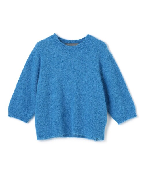 uncrave（アンクレイヴ）の「アルパカファーニット ショートトップス（ニット/セーター・レディース・グレー系/ライトイエロー系/ブルー系/アイボリー系・F）」の16枚目の写真