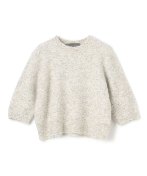 uncrave（アンクレイヴ）の「アルパカファーニット ショートトップス（ニット/セーター・レディース・グレー系/ライトイエロー系/ブルー系/アイボリー系・F）」の17枚目の写真