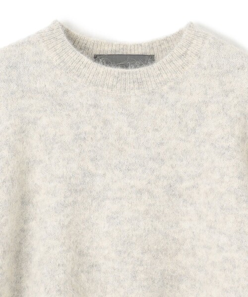 uncrave（アンクレイヴ）の「アルパカファーニット ショートトップス（ニット/セーター・レディース・グレー系/ライトイエロー系/ブルー系/アイボリー系・F）」の19枚目の写真