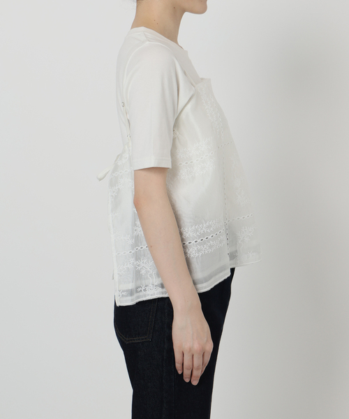 SLOBE IENA EMBROIDERY シャツ　　 スローブイエナ SLOBE IENA（スローブイエナ）の「刺繍レースブラウス（シャツ