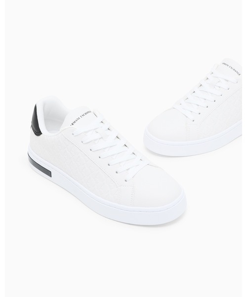 ARMANI EXCHANGE（アルマーニエクスチェンジ）の「【A|X アルマーニ エクスチェンジ】オールオーバーロゴ レースアップスニーカー（スニーカー・メンズ・ブラック×ホワイト/ホワイト×ブラック・7/9.5/9/8.5/8/7.5/6.5/6/5.5）」の12枚目の写真