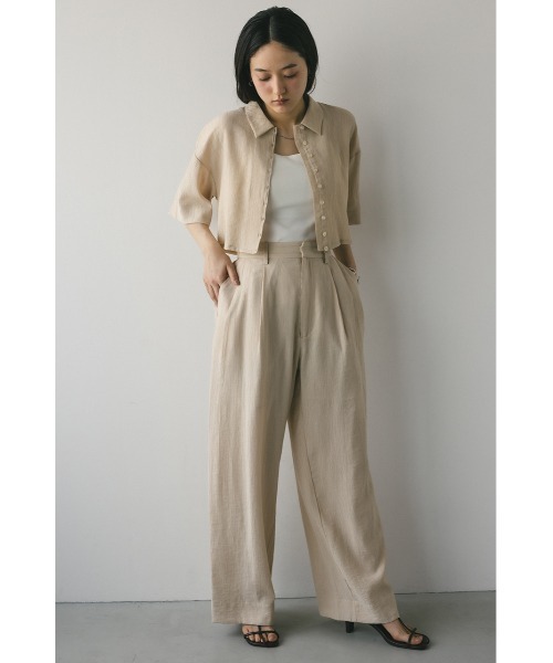 STYLEMIXER(スタイルミキサー)の「ワッシャーツータックパンツ(その他パンツ・レディース・カーキ/ベージュ/ネイビー・SMALL/MEDIUM)」の4枚目の写真