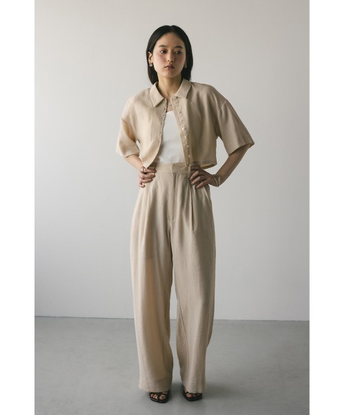 STYLEMIXER(スタイルミキサー)の「ワッシャーツータックパンツ(その他パンツ・レディース・カーキ/ベージュ/ネイビー・SMALL/MEDIUM)」の5枚目の写真