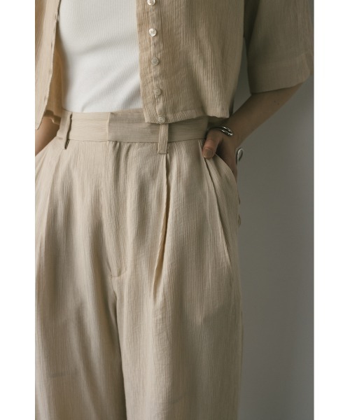 STYLEMIXER(スタイルミキサー)の「ワッシャーツータックパンツ(その他パンツ・レディース・カーキ/ベージュ/ネイビー・SMALL/MEDIUM)」の10枚目の写真