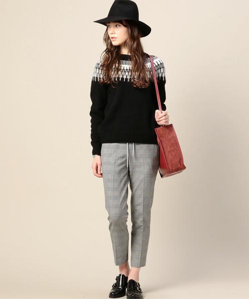 BEAUTY&YOUTH UNITED ARROWS（ビューティーアンドユースユナイテッドアローズ）の「BY フェアアイルニットプルオーバー◆（ニット/セーター・レディース・オフホワイト/ブラック・フリー）」の12枚目の写真