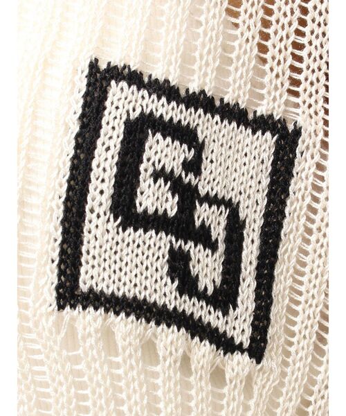 GYDA（ジェイダ）の「GG サマーニットカーディガン（カーディガン/ボレロ・レディース・アイボリー/ブラック/ピンク・FREE）」の4枚目の写真