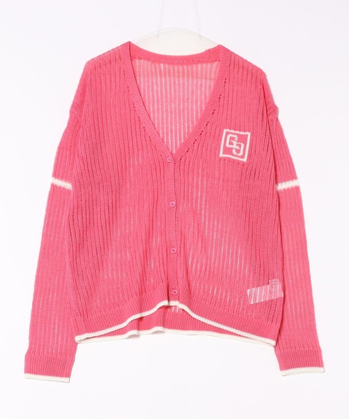 GYDA（ジェイダ）の「GG サマーニットカーディガン（カーディガン/ボレロ・レディース・アイボリー/ブラック/ピンク・FREE）」の3枚目の写真