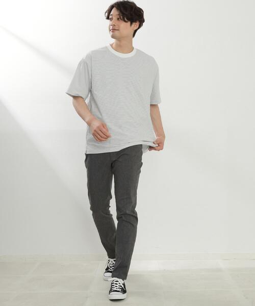 THE SHOP TK （ザ ショップ ティーケー ）の「プレミアムスキニーパンツ ストレッチ+ 接触冷感／洗濯機OK（その他パンツ・メンズ・ベージュ/ブラック/ダークグレー/ライトグレー・05/04/03/02/01）」の18枚目の写真