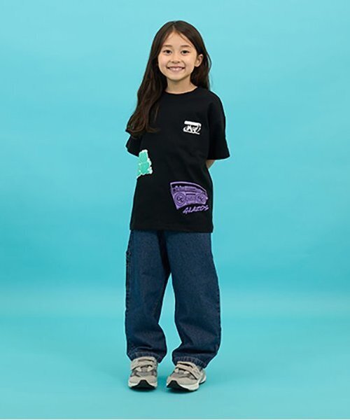 GLAZOS（グラソス）の「【SKIT0LY】デニムペインターパンツ（デニムパンツ・キッズ・ライトブルー/ダークブルー・140cm/110cm/130cm/120cm/100cm）」の3枚目の写真