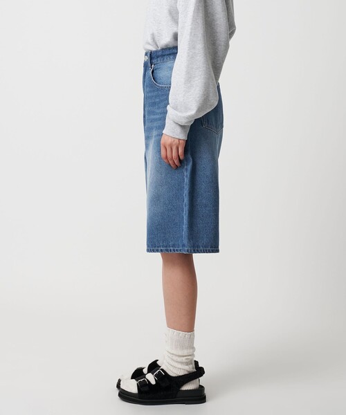 CITEN（シテン）の「＜CITEN＞バギーデニムハーフパンツ（デニムパンツ・レディース・ブラック/ライトブルー・M/S）」の6枚目の写真