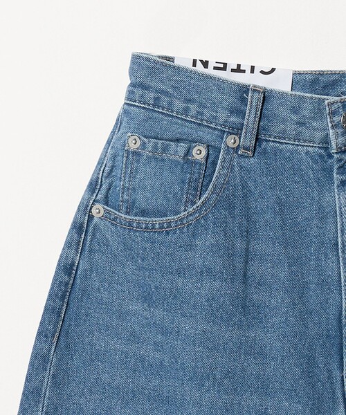 CITEN（シテン）の「＜CITEN＞バギーデニムハーフパンツ（デニムパンツ・レディース・ブラック/ライトブルー・M/S）」の15枚目の写真