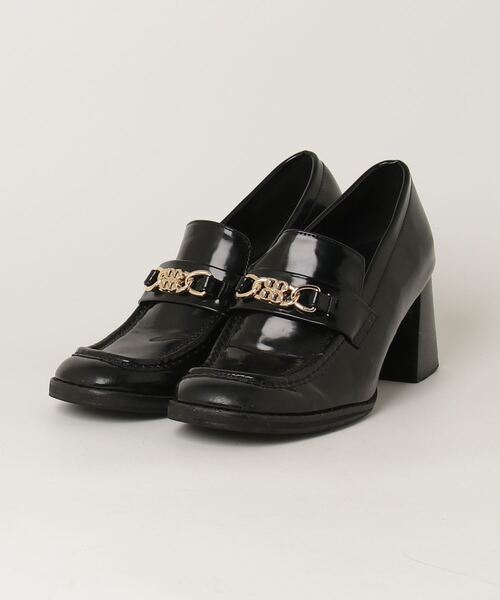 【新品】リリーブラウン ローファーブーツ ブラック Mサイズ 黒 LILY BROWN（リリーブラウン）の「ローファーブーツ（ブーツ