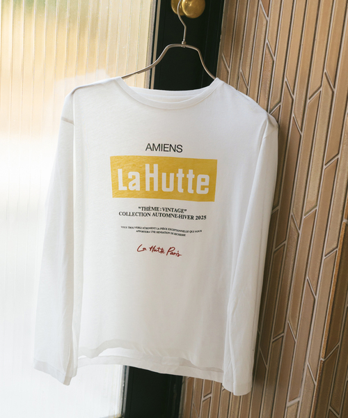 Spick & Span(スピックアンドスパン)の「La Hutte / ラ ユット シアーロンTee(Tシャツ/カットソー・レディース・ホワイト/キャメル/レッド/イエロー・FREE)」の2枚目の写真