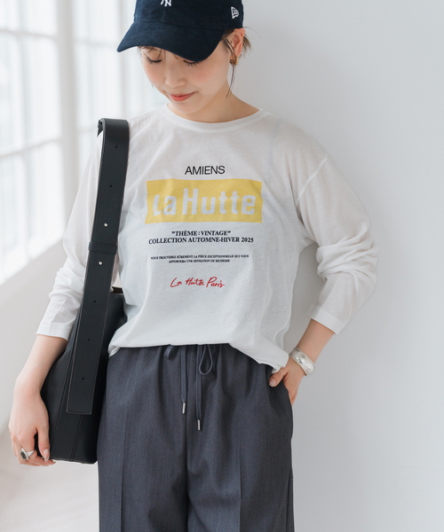 Spick & Span(スピックアンドスパン)の「La Hutte / ラ ユット シアーロンTee(Tシャツ/カットソー・レディース・ホワイト/キャメル/レッド/イエロー・FREE)」の10枚目の写真