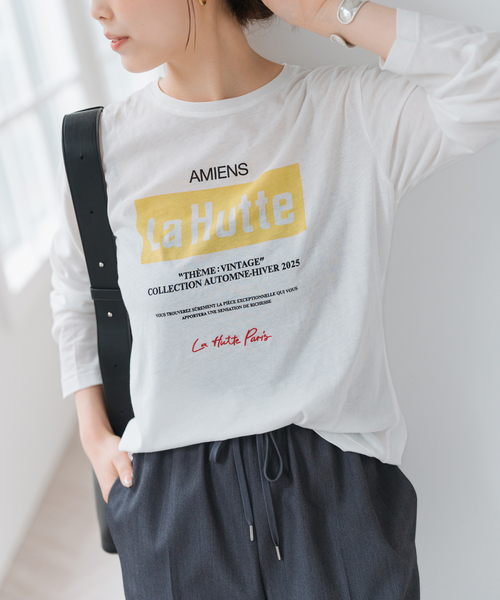 Spick & Span(スピックアンドスパン)の「La Hutte / ラ ユット シアーロンTee(Tシャツ/カットソー・レディース・ホワイト/キャメル/レッド/イエロー・FREE)」の11枚目の写真