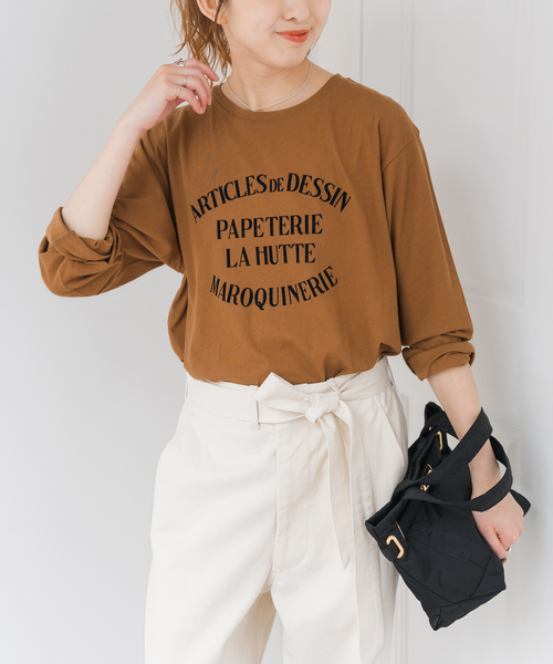 Spick & Span(スピックアンドスパン)の「La Hutte / ラ ユット シアーロンTee(Tシャツ/カットソー・レディース・ホワイト/キャメル/レッド/イエロー・FREE)」の12枚目の写真