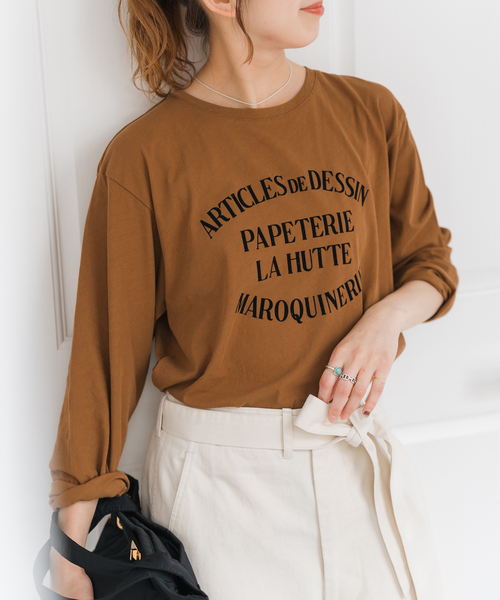 Spick & Span(スピックアンドスパン)の「La Hutte / ラ ユット シアーロンTee(Tシャツ/カットソー・レディース・ホワイト/キャメル/レッド/イエロー・FREE)」の13枚目の写真