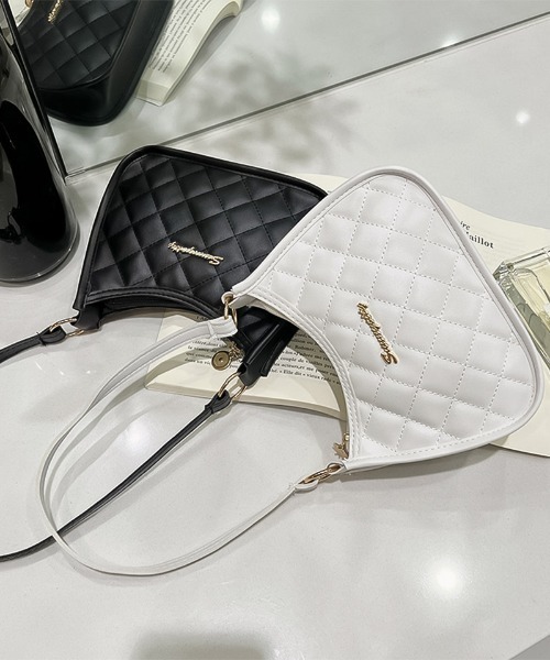 blackdia ocean(ブラックダイヤオーシャン)の「blackdia ocean PU キルティングバッグ(ハンドバッグ・レディース・ホワイト系その他/ブラック/ホワイト/ピンク/ブラック系その他/ベージュ・FREE)」の8枚目の写真