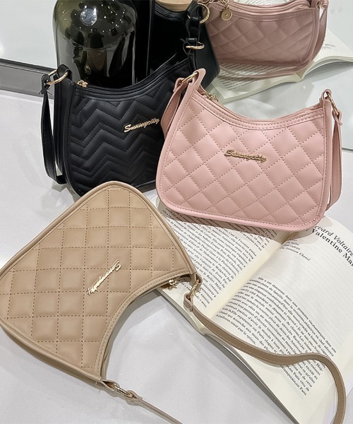 blackdia ocean(ブラックダイヤオーシャン)の「blackdia ocean PU キルティングバッグ(ハンドバッグ・レディース・ホワイト系その他/ブラック/ホワイト/ピンク/ブラック系その他/ベージュ・FREE)」の13枚目の写真