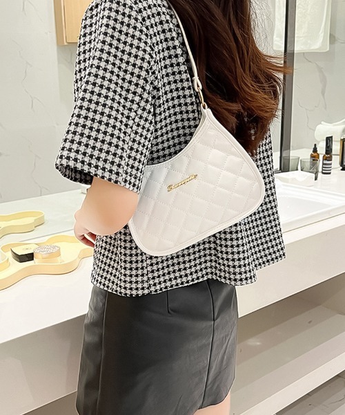 blackdia ocean(ブラックダイヤオーシャン)の「blackdia ocean PU キルティングバッグ(ハンドバッグ・レディース・ホワイト系その他/ブラック/ホワイト/ピンク/ブラック系その他/ベージュ・FREE)」の15枚目の写真