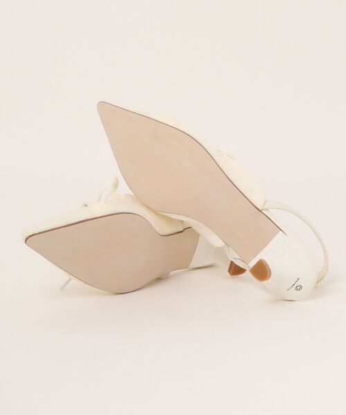 TITE IN THE STORE（ティテ　インザ　ストア）の「【MAISON MAVERICK PRESENTS/メゾン マーベリック プレゼンツ】ニットレースアップミュール（パンプス・レディース・オフホワイト・38）」の6枚目の写真