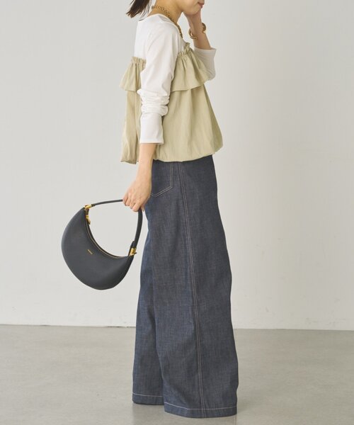 LOUNGEDRESS（ラウンジドレス）の「ドッキングバルーンカットソー（Tシャツ/カットソー・レディース・ベージュ/ブラック・FREE）」の16枚目の写真