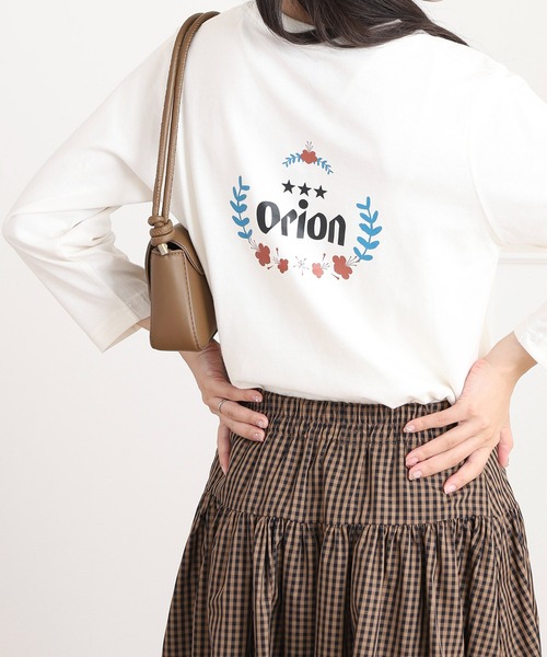 FUNALIVE(ファンアライブ)の「オリオン ビール プリント7分袖Tシャツ(Tシャツ/カットソー・レディース・マスタード/オフホワイト/ブラック/ブルー・L/M)」の11枚目の写真