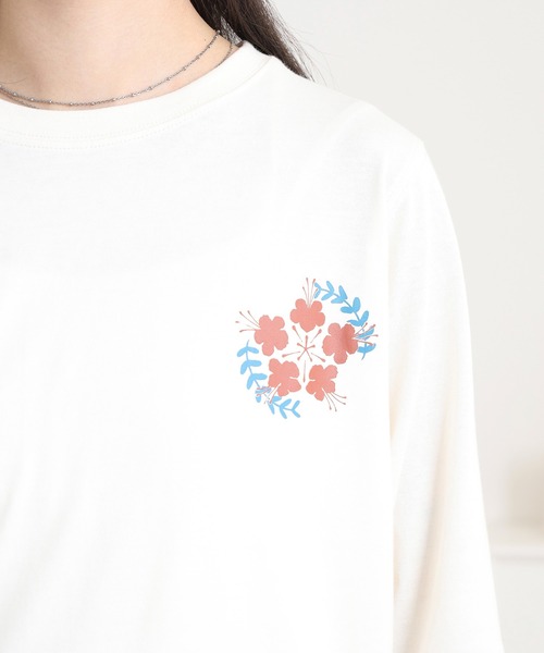 FUNALIVE(ファンアライブ)の「オリオン ビール プリント7分袖Tシャツ(Tシャツ/カットソー・レディース・マスタード/オフホワイト/ブラック/ブルー・L/M)」の5枚目の写真