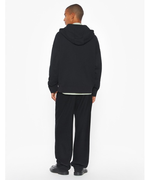 Maison Kitsune（メゾンキツネ）の「FOX HEAD ZIPPED OVERSIZE HOODIE（パーカー・メンズ・ブラック/チャコール・XL/L/M/S/XS）」の12枚目の写真