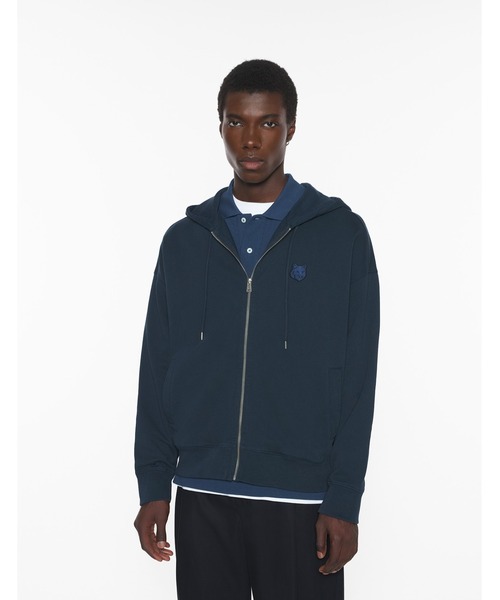 Maison Kitsune（メゾンキツネ）の「FOX HEAD ZIPPED OVERSIZE HOODIE（パーカー・メンズ・ブラック/チャコール・XL/L/M/S/XS）」の19枚目の写真