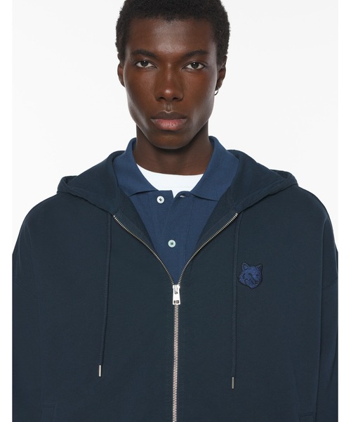 Maison Kitsune（メゾンキツネ）の「FOX HEAD ZIPPED OVERSIZE HOODIE（パーカー・メンズ・ブラック/チャコール・XL/L/M/S/XS）」の20枚目の写真