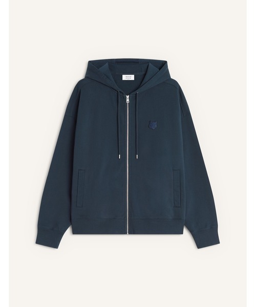 Maison Kitsune(メゾンキツネ)の「FOX HEAD ZIPPED OVERSIZE HOODIE(パーカー・メンズ・ブラック/チャコール/ネイビー/ダークグレー・XL/L/M/S/XS)」の15枚目の写真