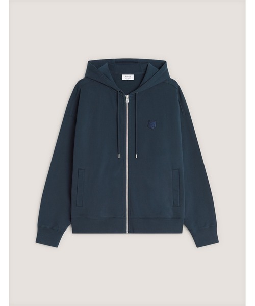Maison Kitsune(メゾンキツネ)の「FOX HEAD ZIPPED OVERSIZE HOODIE(パーカー・メンズ・ブラック/チャコール/ネイビー/ダークグレー/ベビーピンク・XL/L/M/S/XS)」の16枚目の写真