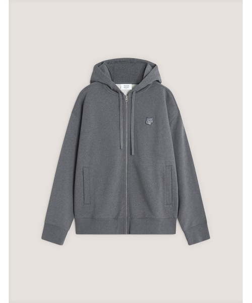 Maison Kitsune(メゾンキツネ)の「FOX HEAD ZIPPED OVERSIZE HOODIE(パーカー・メンズ・ブラック/チャコール/ネイビー/ダークグレー/ベビーピンク・XL/L/M/S/XS)」の11枚目の写真