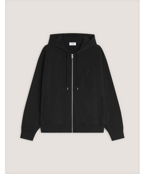 Maison Kitsune(メゾンキツネ)の「FOX HEAD ZIPPED OVERSIZE HOODIE(パーカー・メンズ・ブラック/チャコール/ネイビー/ダークグレー/ベビーピンク・XL/L/M/S/XS)」の6枚目の写真