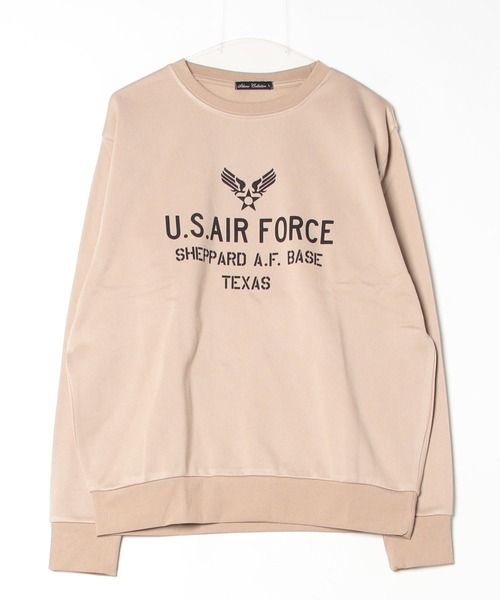 ARCADE（アーケード）の「裏起毛 アメカジ カレッジロゴ スウェット トレーナー（スウェット・メンズ・グレイッシュベージュ/ネイビー系2/ベージュ系3/ブラック系4/マスタード/グレー系その他3/グレー系その他2/ネイビー系1/グレー系1/ブラック系1・LL/L/M）」の7枚目の写真