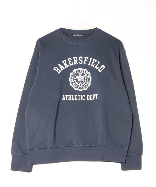 ARCADE（アーケード）の「裏起毛 アメカジ カレッジロゴ スウェット トレーナー（スウェット・メンズ・グレイッシュベージュ/ネイビー系2/ベージュ系3/ブラック系4/マスタード/グレー系その他3/グレー系その他2/ネイビー系1/グレー系1/ブラック系1・LL/L/M）」の9枚目の写真