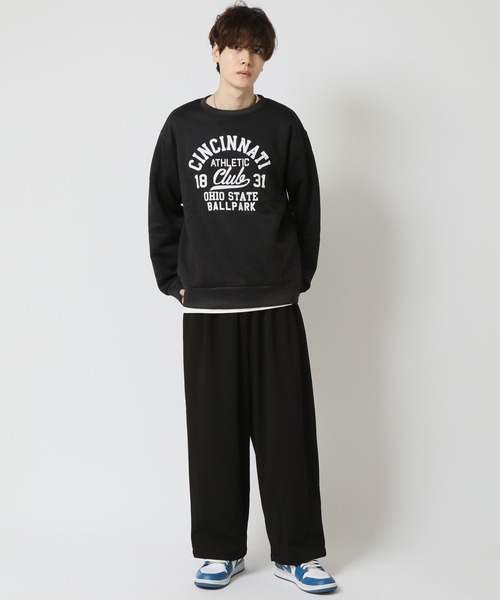 セール】裏起毛 アメカジ カレッジロゴ スウェット トレーナー