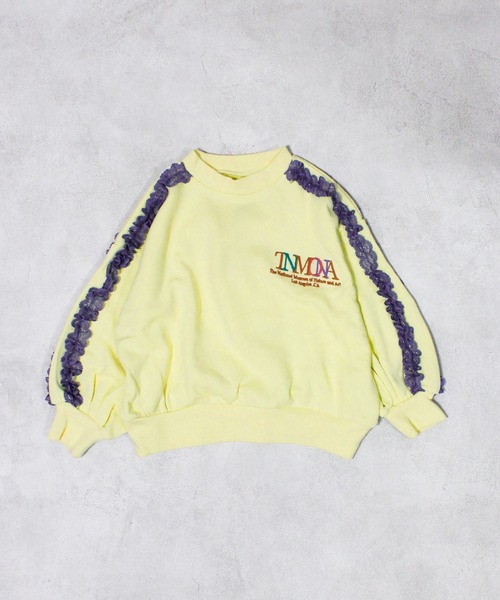 Ocean&Ground（オーシャン&グラウンド）の「レースラインスウェット（スウェット・キッズ・ネイビー/チャコール/イエロー・120/110/100/90/140/130）」の3枚目の写真