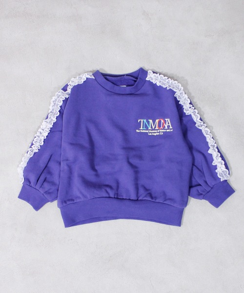 Ocean&Ground（オーシャン&グラウンド）の「レースラインスウェット（スウェット・キッズ・ネイビー/チャコール/イエロー・120/110/100/90/140/130）」の5枚目の写真