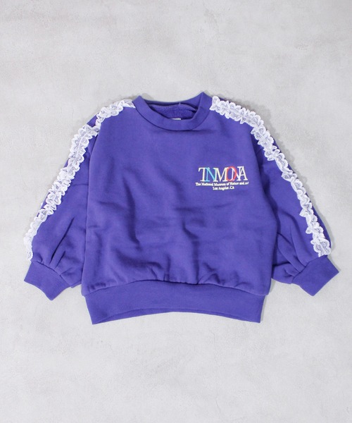 Ocean&Ground（オーシャン&グラウンド）の「レースラインスウェット（スウェット・キッズ・ネイビー/チャコール/イエロー・120/110/100/90/140/130）」の20枚目の写真