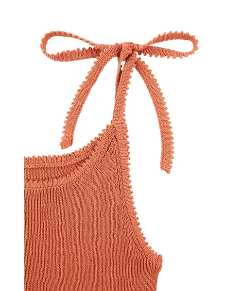 ALEXIA STAM（アリシアスタン）の「Ribbon Knit Camisole / 肩リボンキャミ（キャミソール・レディース・アイボリー/テラコッタ/ネイビー・FREE）」の22枚目の写真